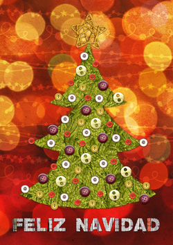 lámina infantil árbol de Navidad